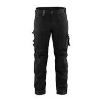 Pantalon de travail artisanal avec stretch Noir C146