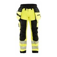 jól láthatósági softshell munkásnadrág High Vis sárga/fekete C146