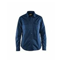 Damen Twill Hemd Marineblau L