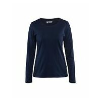 Damen Langarm T-Shirt Marineblau XS