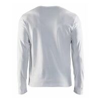 Langarm T-Shirt Weiß 4XL