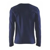 Langarm T-Shirt Marineblau 4XL