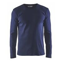 T-shirt long sleeved Navy blue 4XL