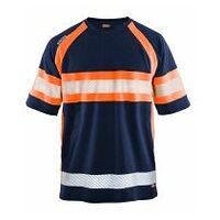 UV T-Shirt High Vis Marineblau/Orange 4XL