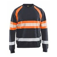 Svetr High Vis středně šedý/High Vis oranžový 4XL