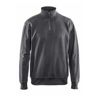 Sweatshirt mit Half-Zip Dunkelgrau M