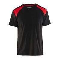 T-Shirt Schwarz/Rot XL