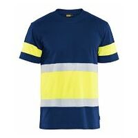 High Vis T-Shirt Marineblau/Gelb XS