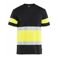 High Vis T-Shirt Schwarz/Gelb 4XL