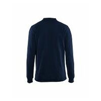 Langærmet polo shirt Marineblå 4XL