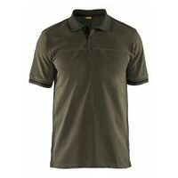 Polo Shirt Dunkel Olivgrün/Schwarz 4XL