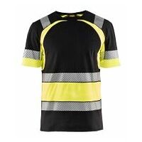 High Vis T-Shirt Schwarz/Gelb 4XL