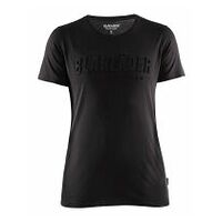 Damen T-Shirt 3D Schwarz L