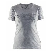 Damen T-Shirt 3D Grau Melange L