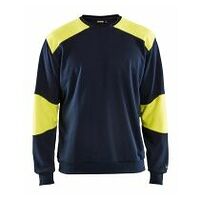 Mikina Flammschutz Navy Blue/ High Vis Yellow 4XL