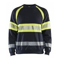 Multinorm Sweatshirt Marineblau/ High Vis Gelb 4XL