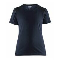 Damen T-Shirt Dunkel Marineblau/Schwarz S