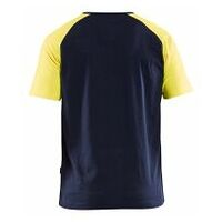 T-Shirt Marineblau/Gelb 4XL