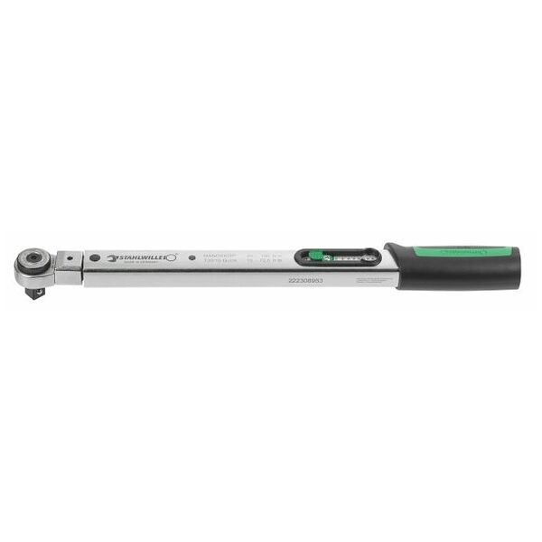Torque wrench with plug-in reversible ratchet 100 N·m