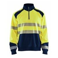 High vis sweatshirt with half zip XL