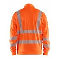 Hi-Vis Sweatshirt Full-zip Orange 4XL