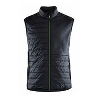 Gilet foderato caldo Nero/Giallo XL