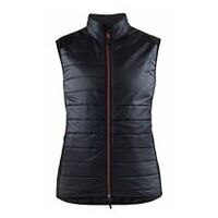 Gilet femme chaud noir/rouge L