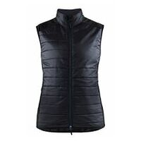 Gilet femme doublé chaud Noir/Bleu marine foncé L