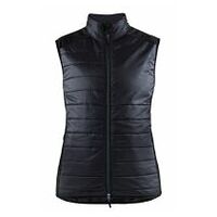 Gilet femme chaud noir/gris foncé L