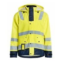 Regenjacke Level 2 High Vis Gelb/Marineblau XL