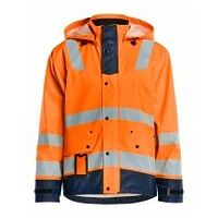 Regenjacke Level 2 High Vis Orange/Marineblau 4XL