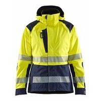 Damen High Vis Shell Jacke High Vis Gelb/Marineblau S