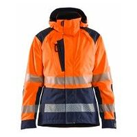 Damen High Vis Shell Jacke High Vis Orange/Marineblau XXL