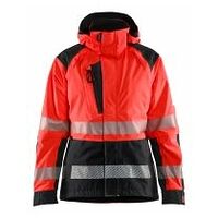 Damen High Vis Shell Jacke High Vis Rot/Schwarz S