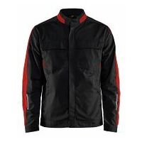 Industrie Jacke Stretch Schwarz/Rot 4XL