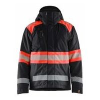 High Vis Winterjacke Schwarz/High Vis Rot 4XL