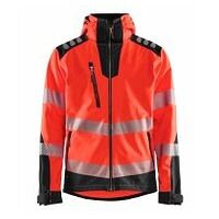 High Vis Softshell Jacke High Vis Rot/Schwarz 4XL