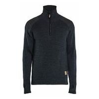 Wollsweater Dunkelgrau/Schwarz M