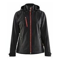 Damen Softshell Jacke Schwarz/Rot XS