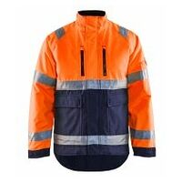 High Vis Winterjacke High Vis Orange/Marineblau XL