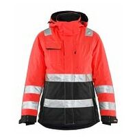 Damen High Vis Winterjacke High Vis Rot/Schwarz L