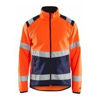 High Vis Softshell Jacke High Vis Orange/Marineblau 4XL