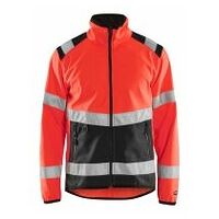 High Vis Softshell Jacke High Vis Rot/Schwarz 4XL