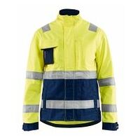 Damen High Vis Jacke High Vis Gelb/Marineblau L