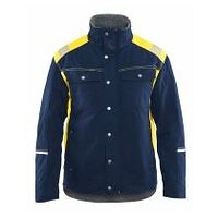 Winterjacke Marineblau/Gelb S