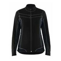 Damen Microfleece Jacke Schwarz L