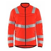 High Vis Microfleece Jacke High Vis Rot 4XL