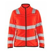 Damen High Vis Microfleece Jacke High Vis Rot L