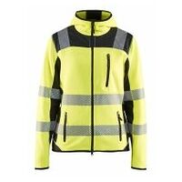 Damen High Vis Strickjacke High Vis Gelb/Schwarz XXL