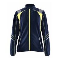 Damen Microfleece Jacke Marineblau/ High Vis Gelb L